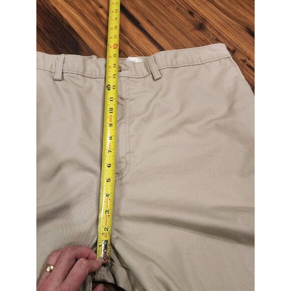 Carhartt Pants Cotton Khaki B129STN Mens 42x32 Flat Front Pockets - Picture 8 of 9